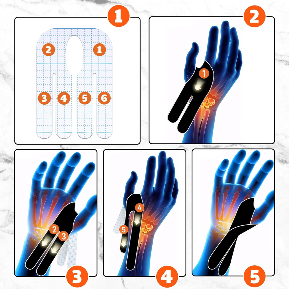 【5/10PCS] Fita de pulso pré-co - Sports Taping Precut avaliação e preço