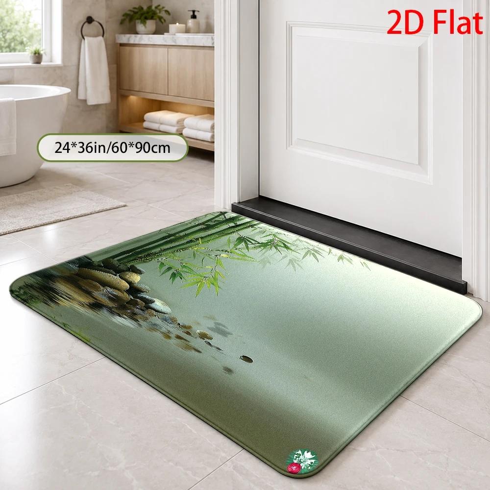 Tapete de Banheiro Impermeável - Bamboo Bath Mat avaliação e preço